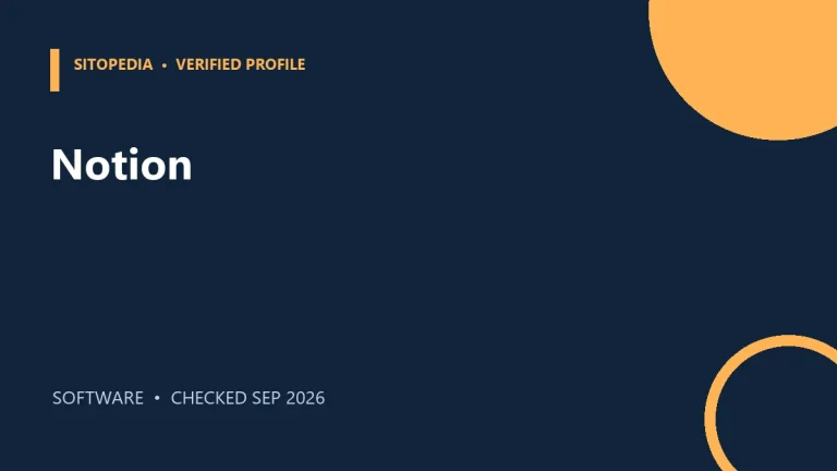 Notion researched product profile
