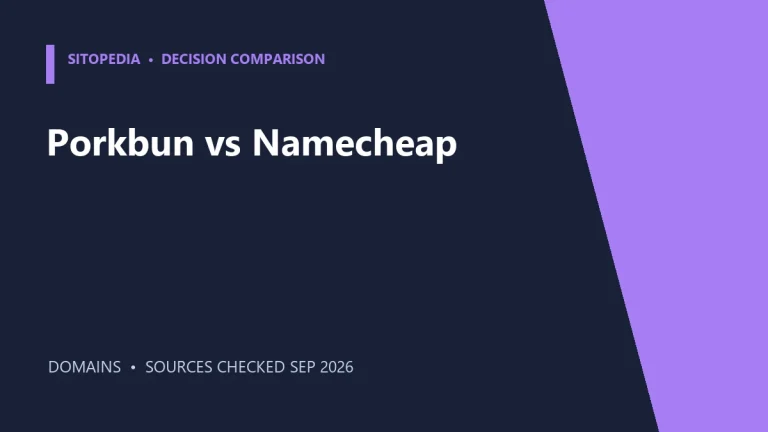 Porkbun vs Namecheap: Which Domain Registrar Fits Better? researched comparison